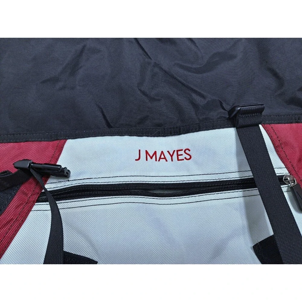 Nike ID Messenger Crossbody Bag White Red Black Tech Nylon Accelerate
